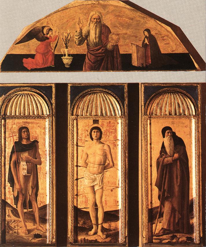 BELLINI, Giovanni St Sebastian Triptych
